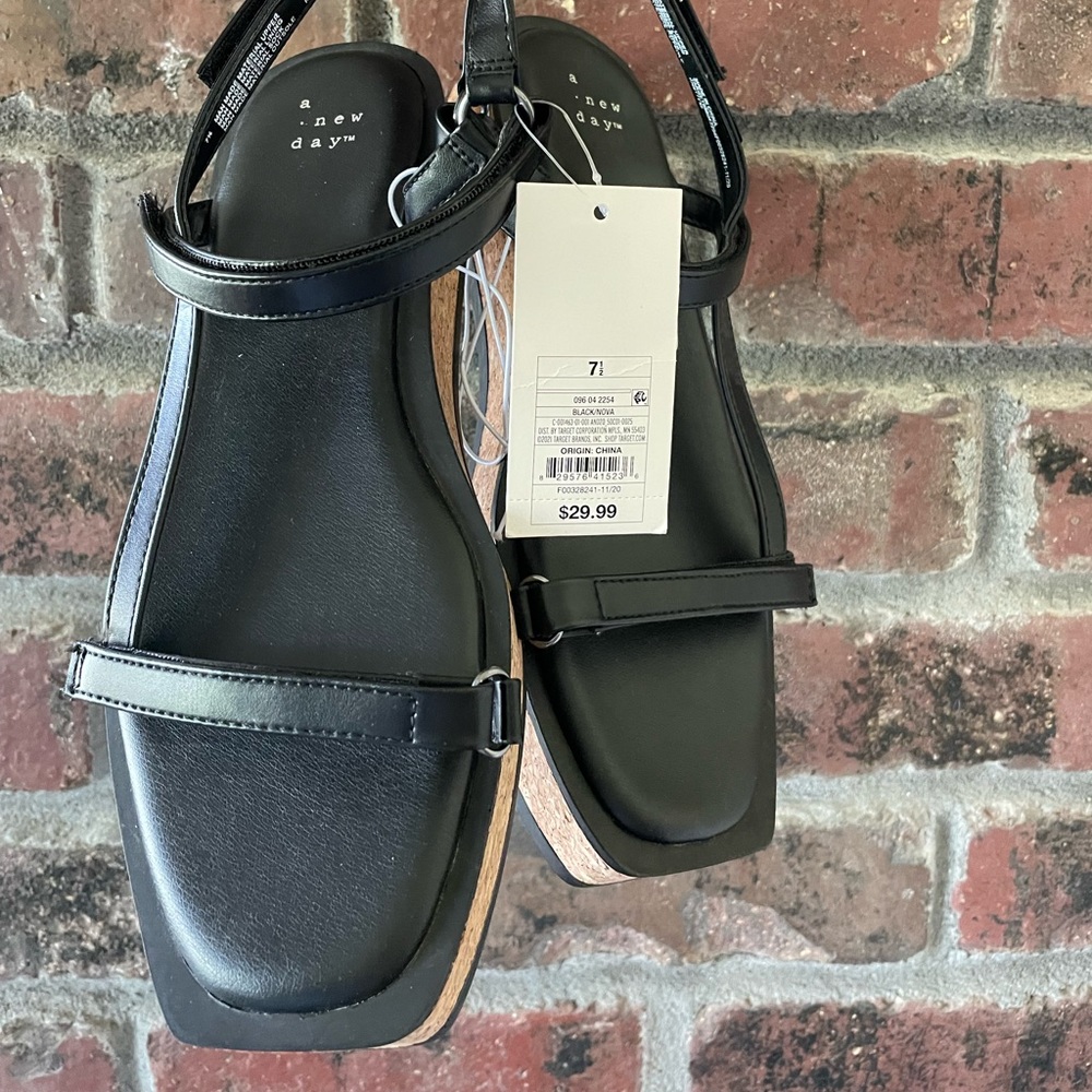 Target Black Sandals - Picture 2 of 6